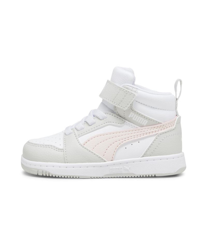 Chaussures Enfant by Puma Rebound V6 Mid White