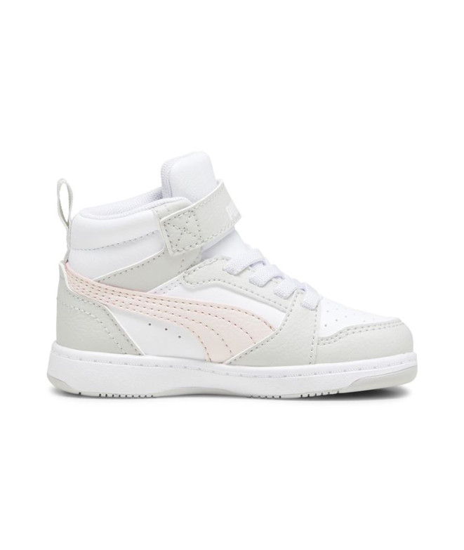 Chaussures Puma Rebound V6 Mid Enfant Blanc