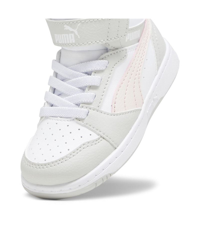 Chaussures Puma Rebound V6 Mid Enfant Blanc