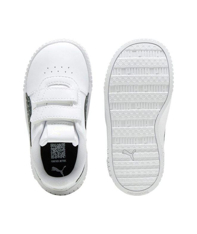Chaussures Puma Carina 2.0 Animal Up White Enfant