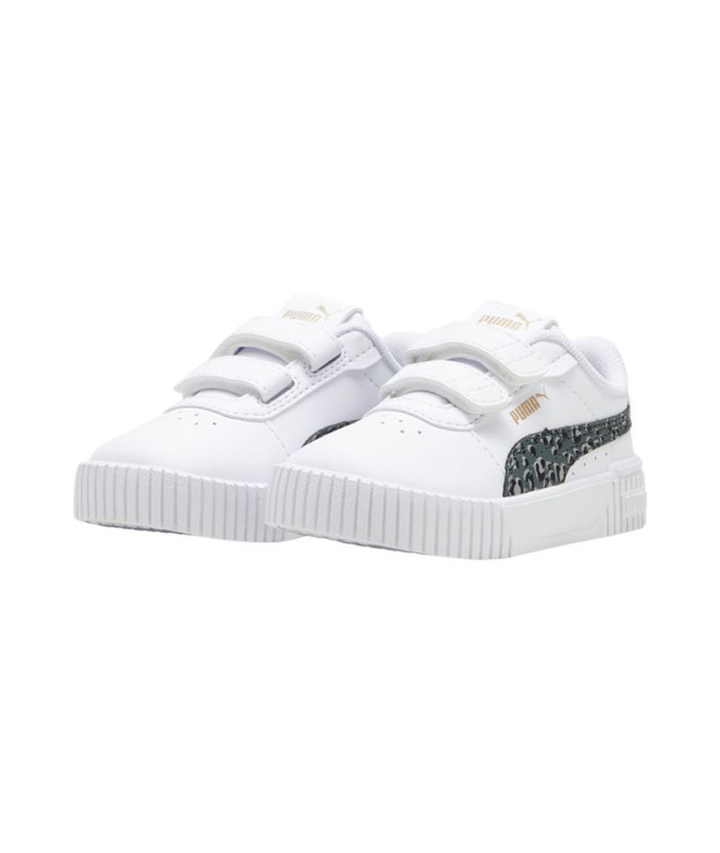 Chaussures Puma Carina 2.0 Animal Up White Enfant