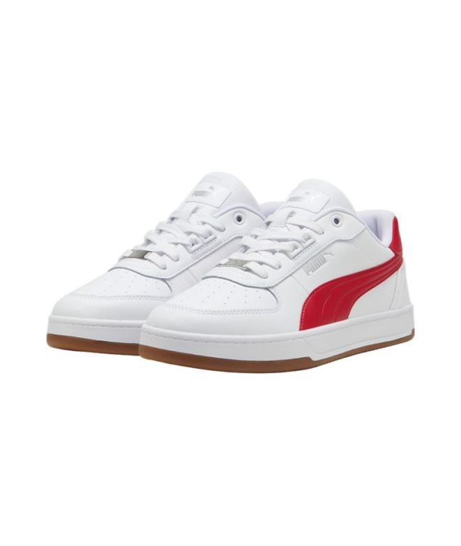 Chaussures Puma Caven 2.0 Lux Blanc/Rouge Homme