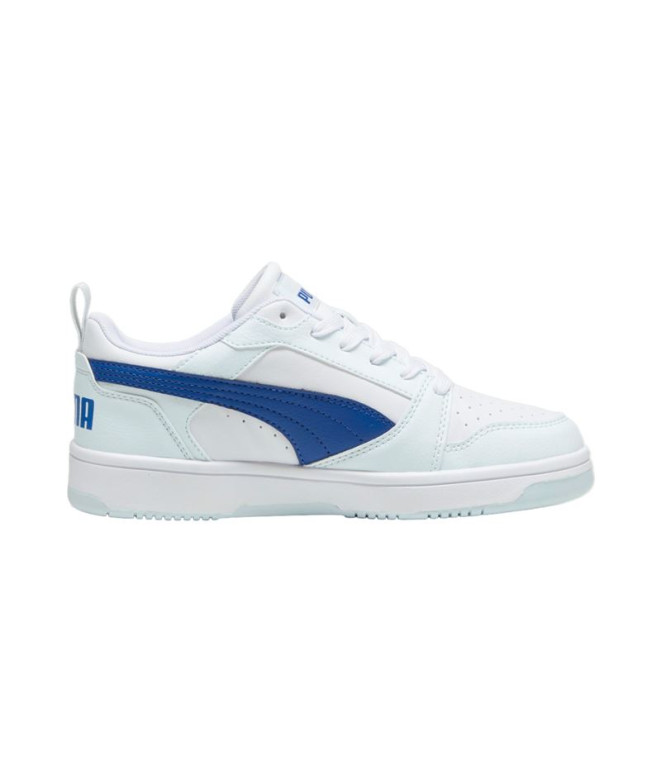 Chaussures Puma Rebound V6 White Enfant