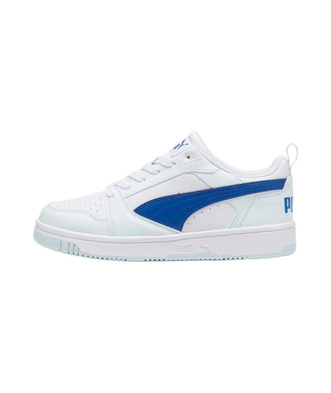 Chaussures Puma Rebound V6 White Enfant