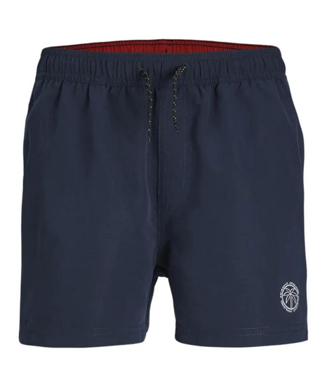 Fato de banho Jack & Jones Jpstfiji Jjswim Solid Ly Navy Blue Indantil