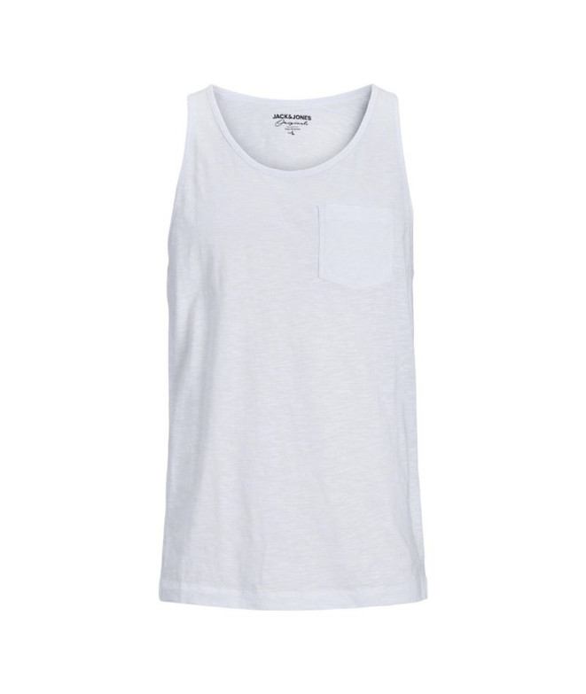 Camiseta Homem Jack And Jones Tampa Slub Branco