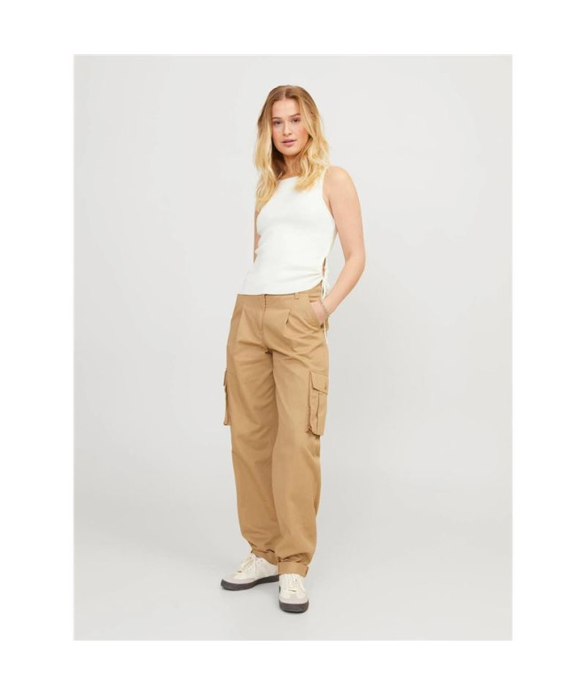 Camiseta Jack & Jones Jxdahlia Top Knit Blanco