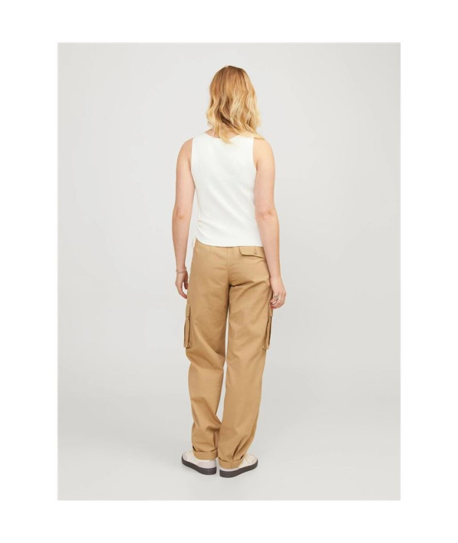 T-shirt Haut Jack & Jones Jxdahlia Knit White