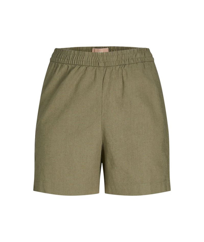 Calça Mulher Jack And Jones poppy Linho Verde