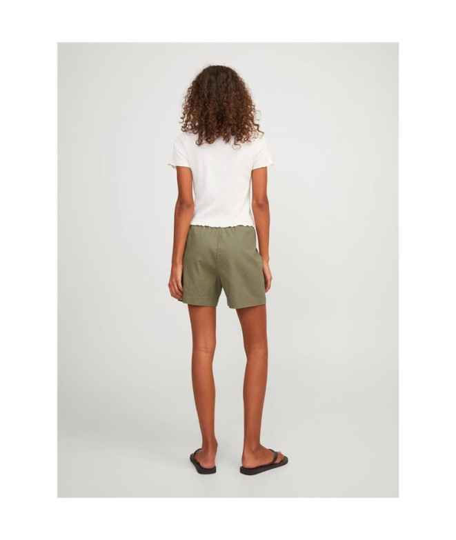 Pantalons Femme Jack And Jones poppy Linen Green