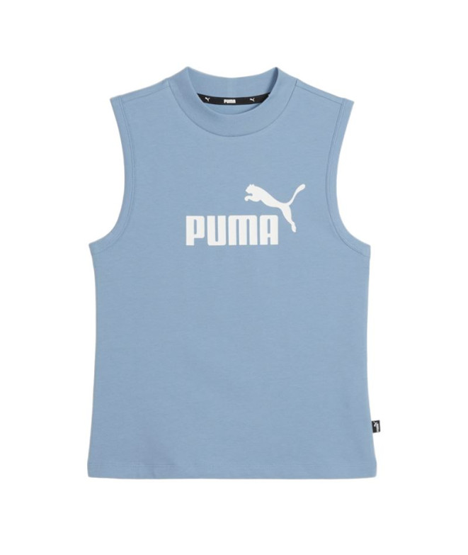 Camiseta Puma Essentials Slim Azul Mulher