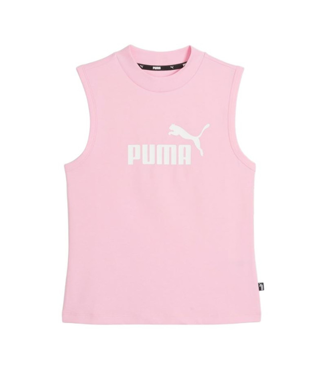 Camiseta Puma Essentials Slim Morado Mujer