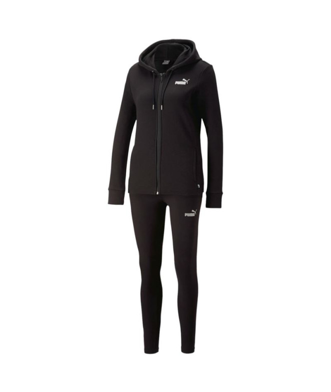Fato de treino Mulher Puma Preto Metalizado