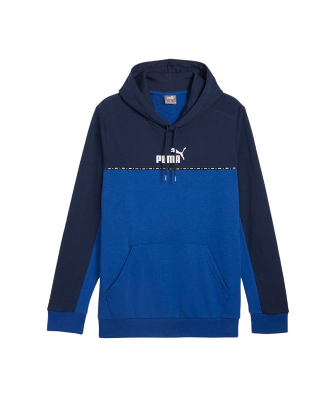 Sudadera Puma ESS BLOCK x TAPE Azul Hombre