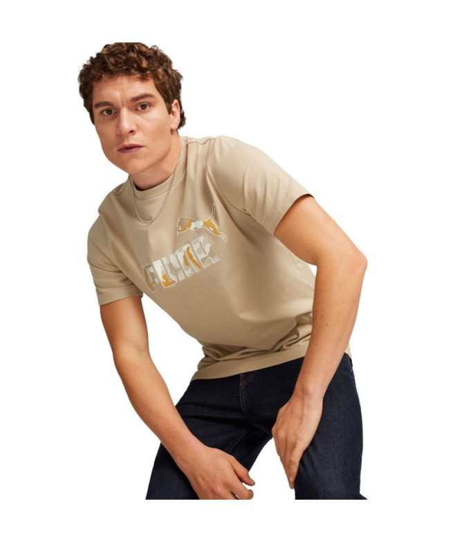 Camiseta Puma Essentials+ CAMO Graphic Beige...
