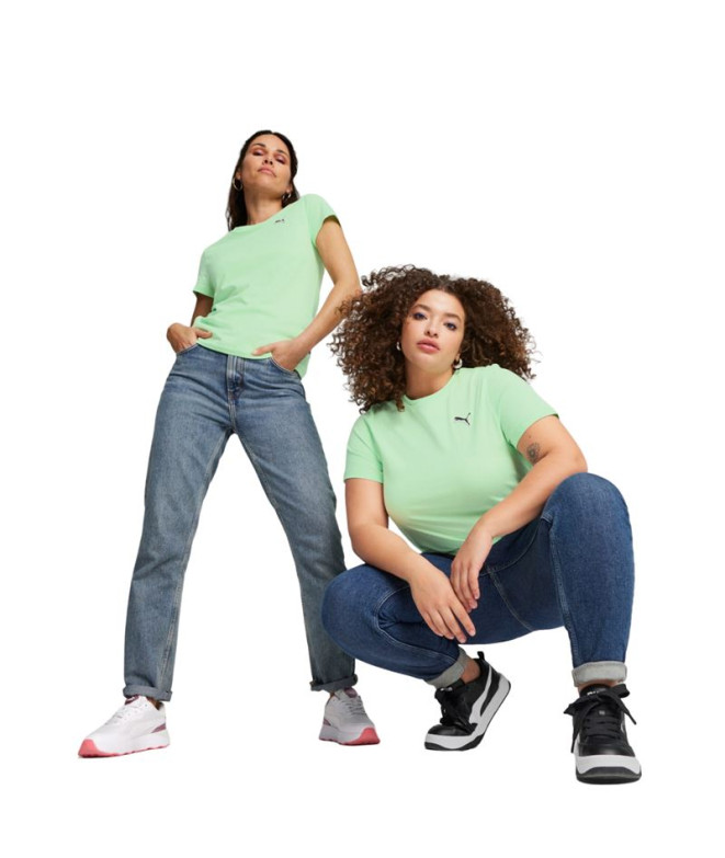Camiseta Puma Better Essentials Verde Mulher