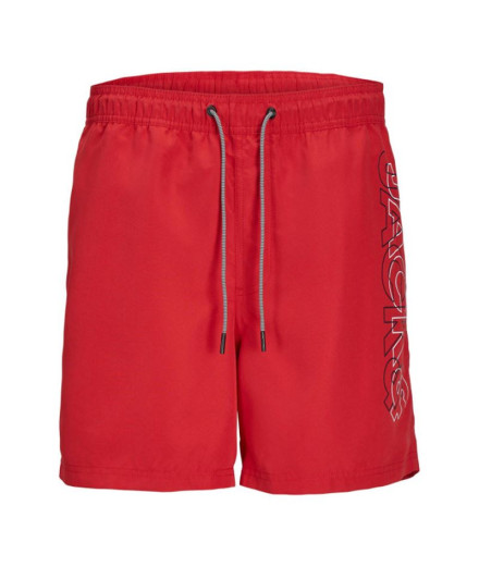 Bañador Jack & Jones Double Logo Ly Sn Mni Rojo