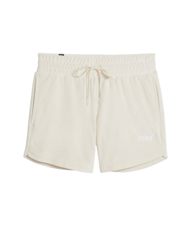 Pantalones Puma Essentials Elevated 5" Beige Mujer