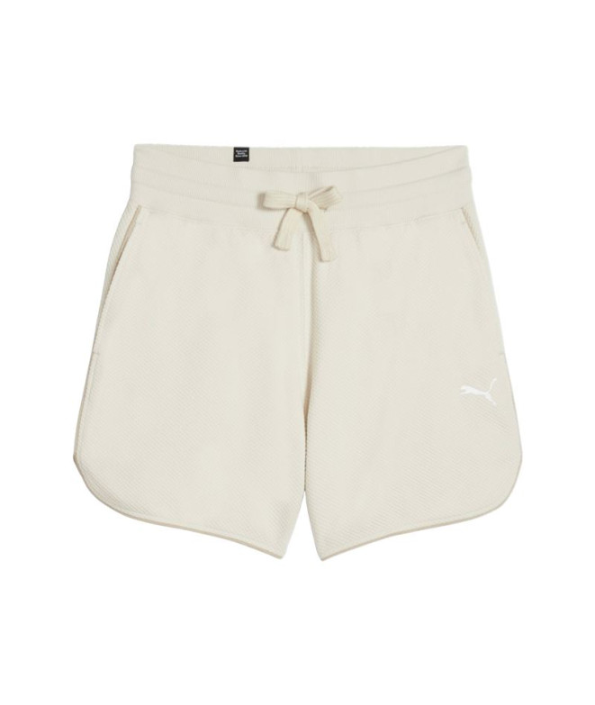 Calça Puma HER 5" Bege Mulher