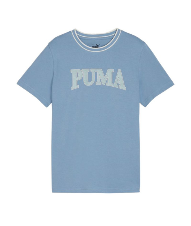 Camiseta Puma Squad B Azul Infantil
