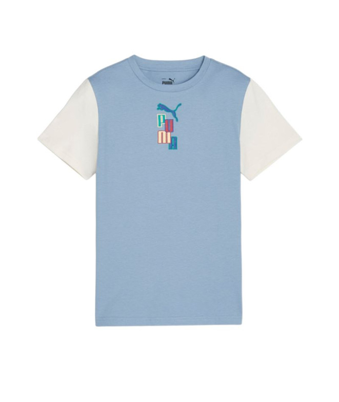 Camiseta Puma READY ET BETTER Azul Infantil
