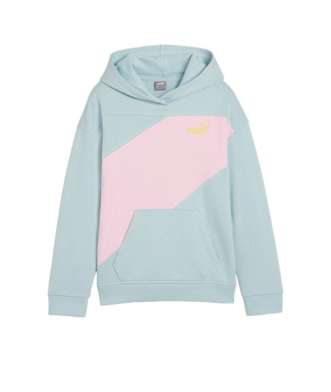 Sudadera Puma POWER Colorbloc Turquesa Infantil