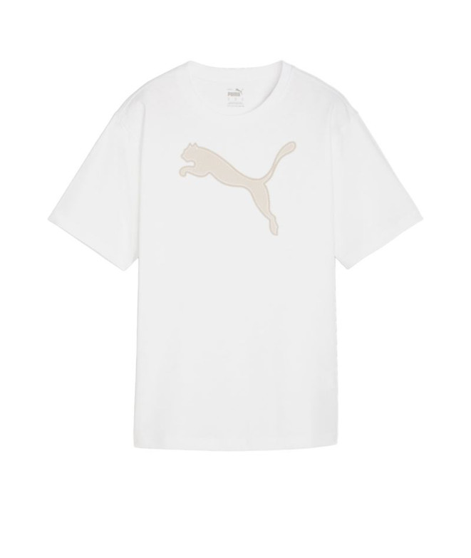 Camiseta Puma HER Graphic Branco Mulher