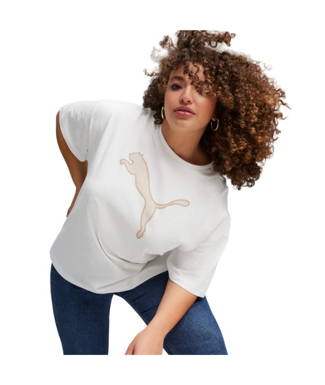 Camiseta Puma HER Graphic Blanco Mujer