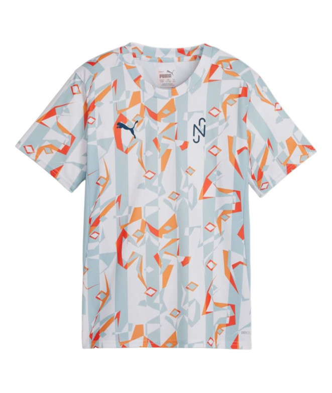 Camiseta Futebol por Puma Neymar Creativity Branco Infantil