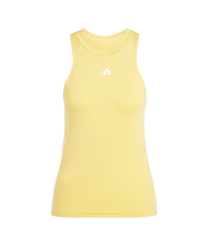 Camiseta de Fitness adidas Essentials Tr-Es 3S Tk Mulher Amarelo