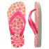 Chinelos Havaianas Flores Flux para crianças Infantil Branco/Rosa
