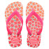 Chinelos Havaianas Flores Flux para crianças Infantil Branco/Rosa