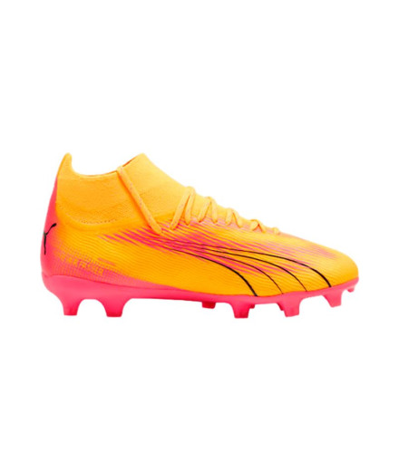 Botas de futbol Puma ULTRA PRO FG AG Naranja Infantil