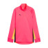 Sudadera de Fútbol Puma individualBLAZE 1/4 Zip Naranja Mujer