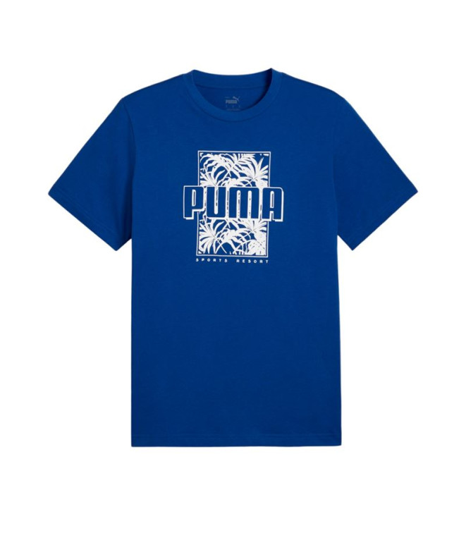 Camiseta Puma Essentials+ PALM RESORT Hombre Azul