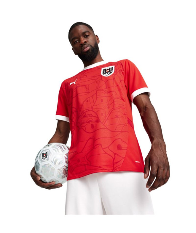 Camiseta de Fútbol Puma Autria 2024 Rojo Hombre