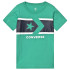 T-shirt com riscas no peito e estrela Chevron
