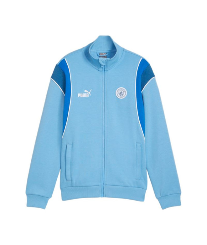 Casaco Futebol Menino por Puma Manchester City Azul Infantil