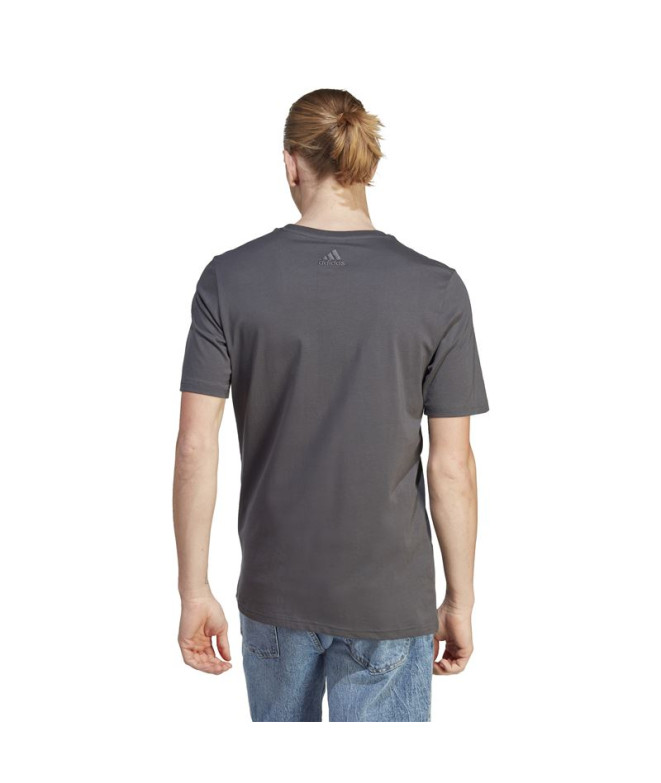 Camiseta adidas Big Logo Hombre Gris
