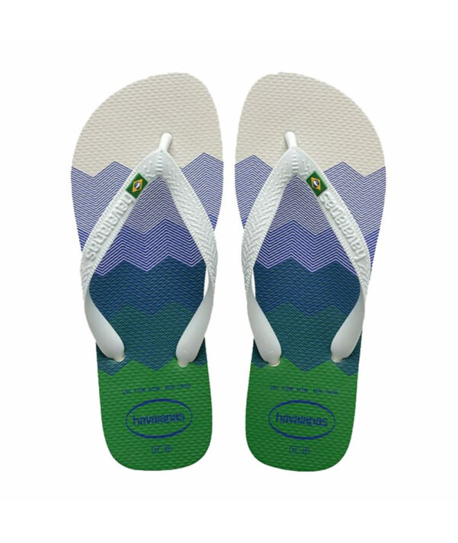 Chinelos Havaianas Brasil Branco Fresco Mulher