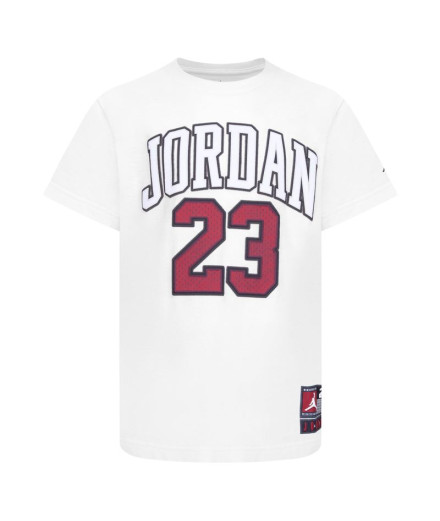 Camiseta Jordan Practice Flight Ss Niño Blanco