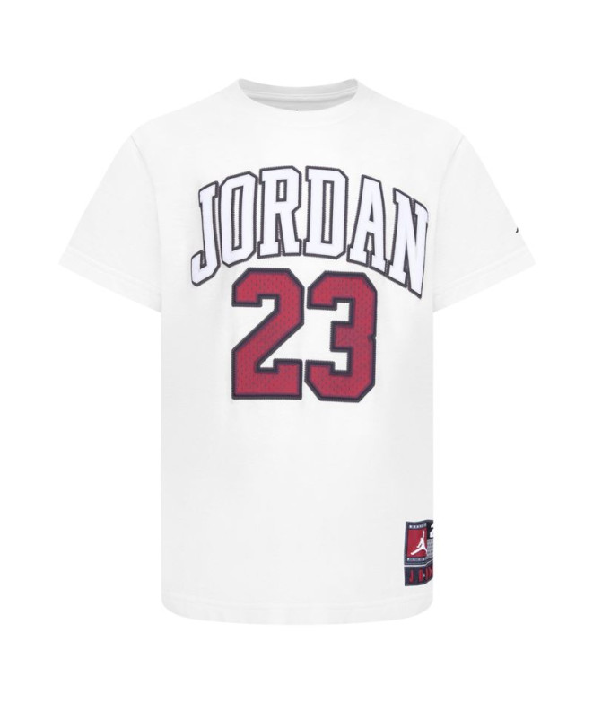 Camiseta Jordan Practice Flight Ss Niño Blanco