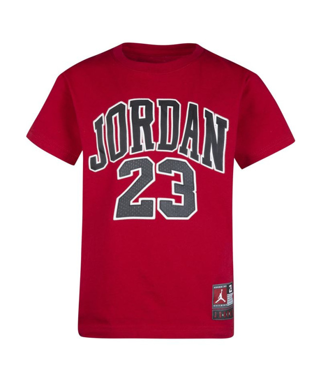 Camiseta Jordan Practice Flight Ss Niño Rojo