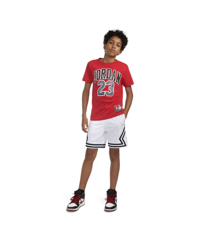 Camiseta Jordan Practice Flight Ss Niño Rojo