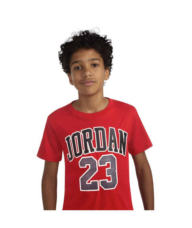 Camiseta Jordan Practice Flight Ss Niño Rojo