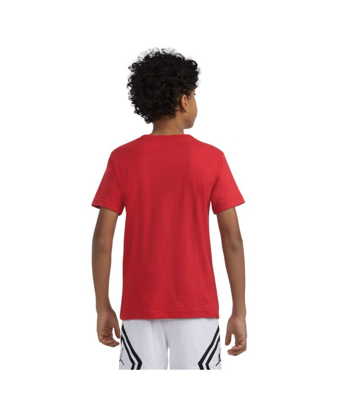 Camiseta Jordan Practice Flight Ss Niño Rojo