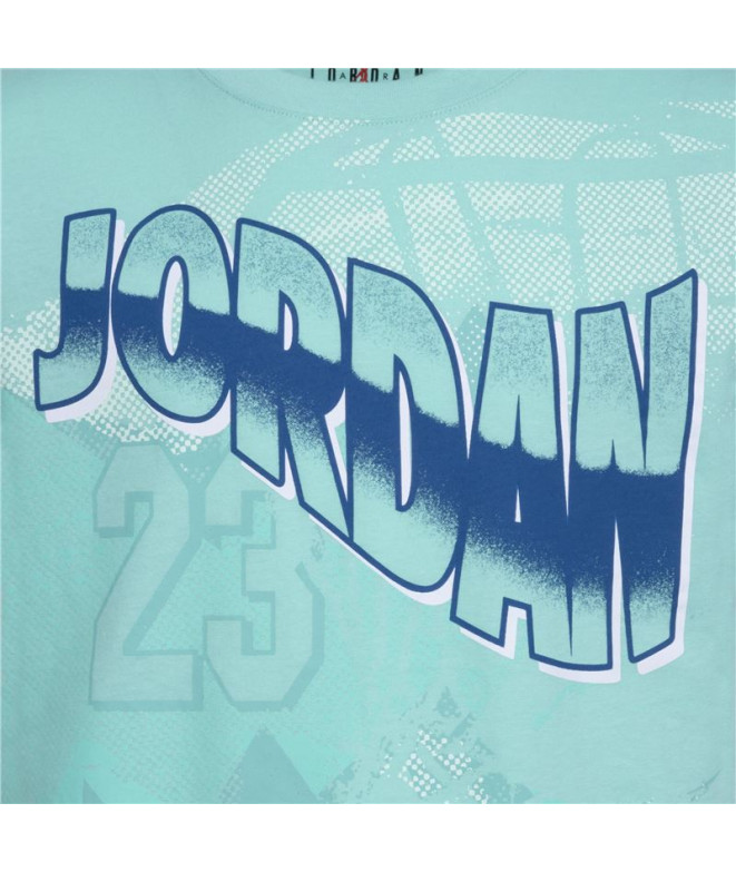 Camiseta T-shirt Jordan Infantil Azul