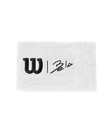 Pulseira de pulso Wilson Bela Extra Largo Branco