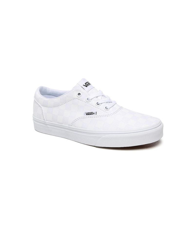 Chaussures Vans Doheny (Checkerboard) Femme Blanc