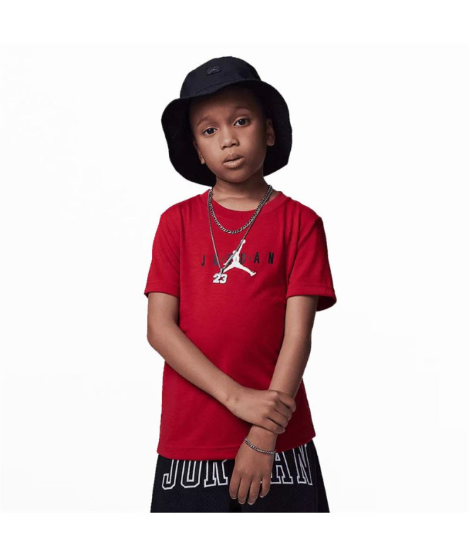 Camiseta Nike Jordan Jumpman Sustainable Graphi Infantil Red